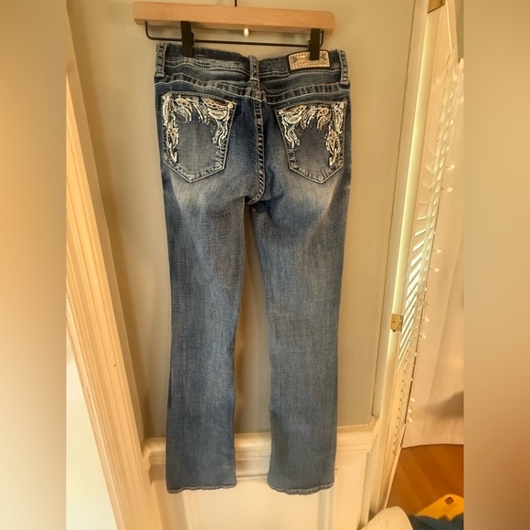 Grace in LA Denim - Grace in LA Bootcut Embellished Jeans Sz 26 Bling Western Cowgirl